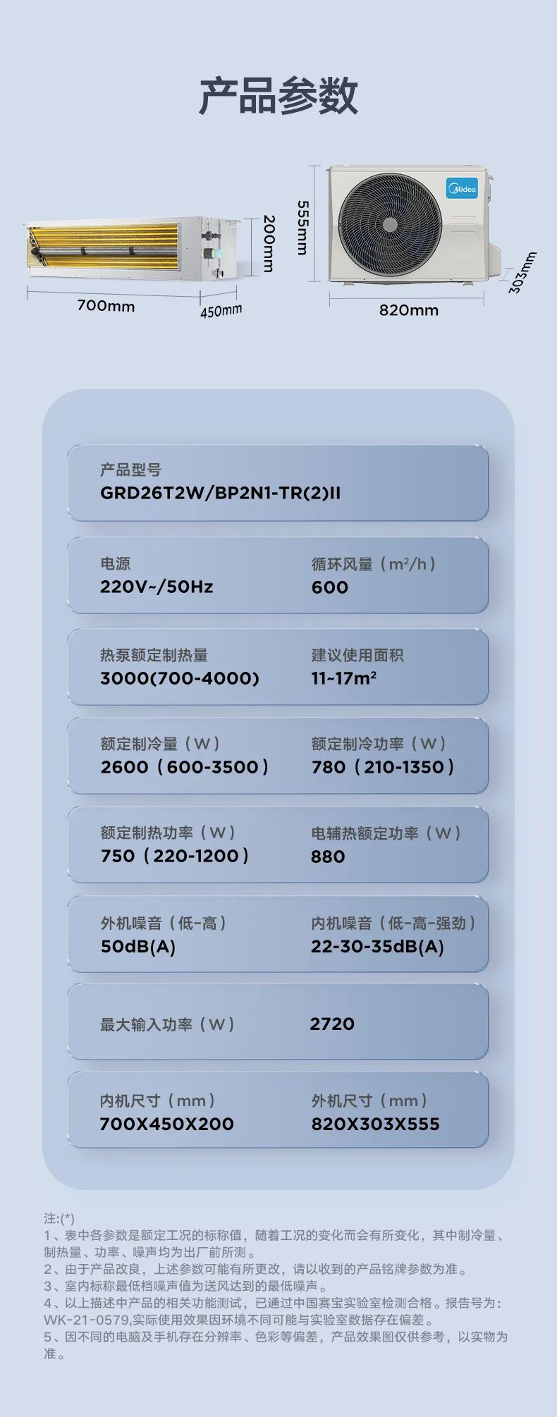 家用中央空調(diào)風(fēng)管機TR2