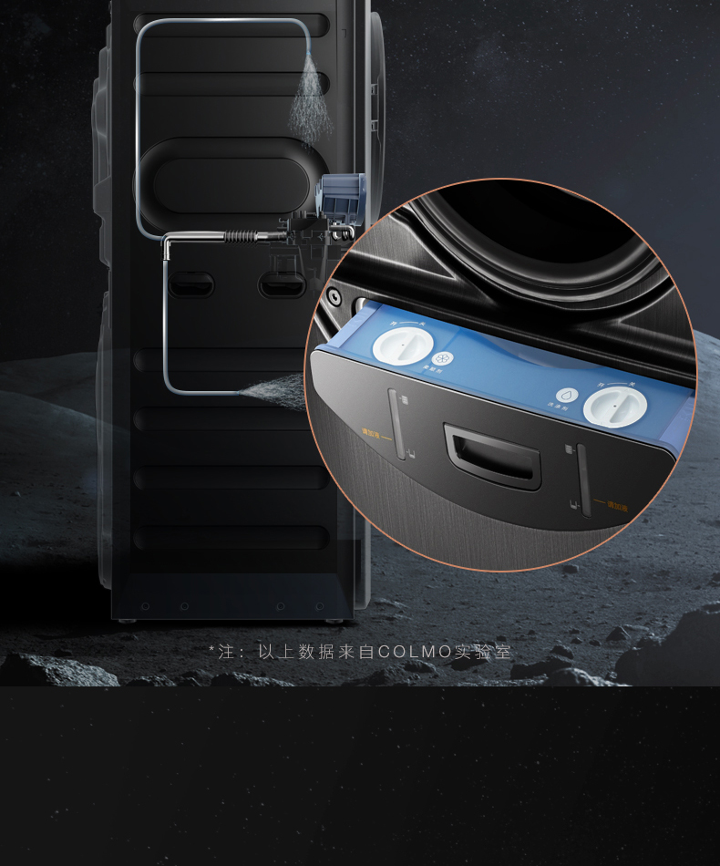 COLMO 子母太空艙洗衣機 金屬鈦 CLGG15E