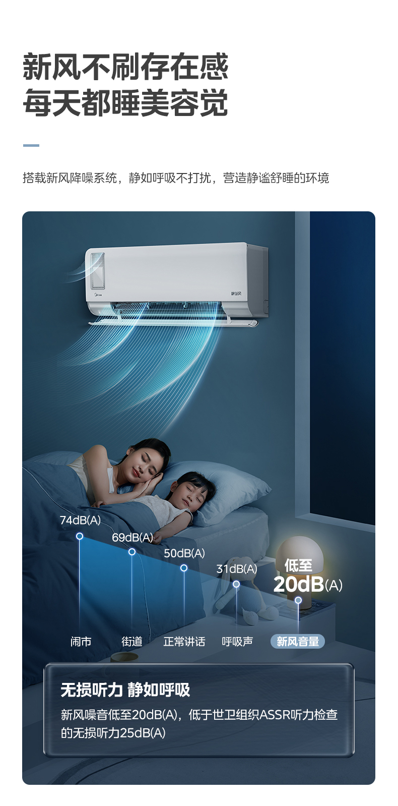 美的 智能掛機 靜新風(fēng) KFR-35GW/N8XF1-1