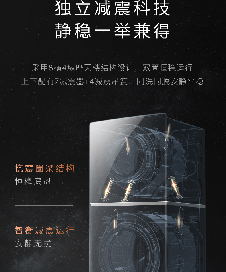 COLMO 子母太空艙洗衣機 金屬鈦 CLGG15E