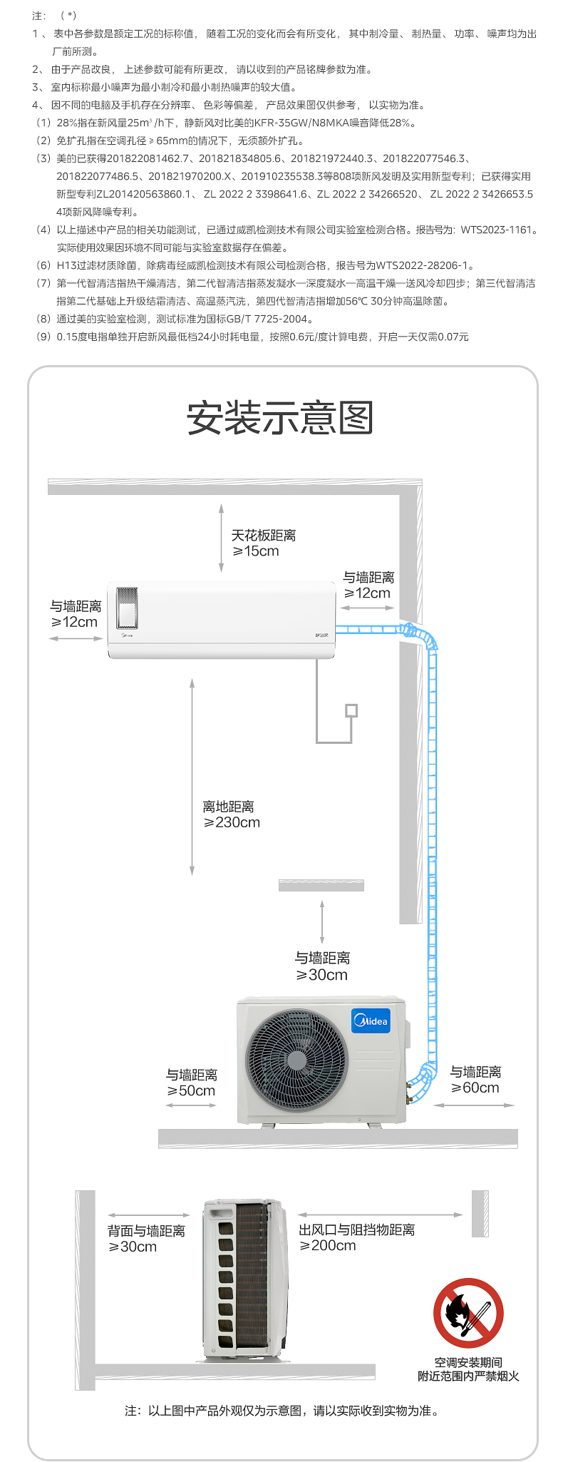 美的 智能掛機 靜新風(fēng) KFR-35GW/N8XF1-1
