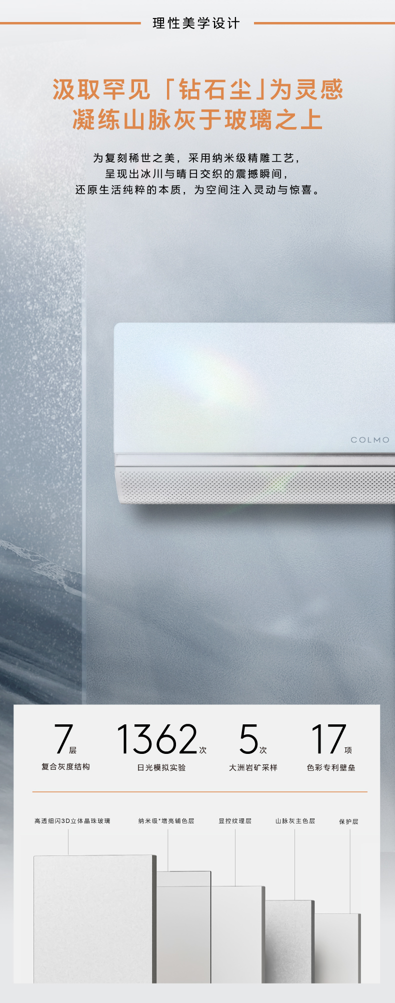 COLMO 大魔方分體套機 山脈灰 KFR-35GWCA5