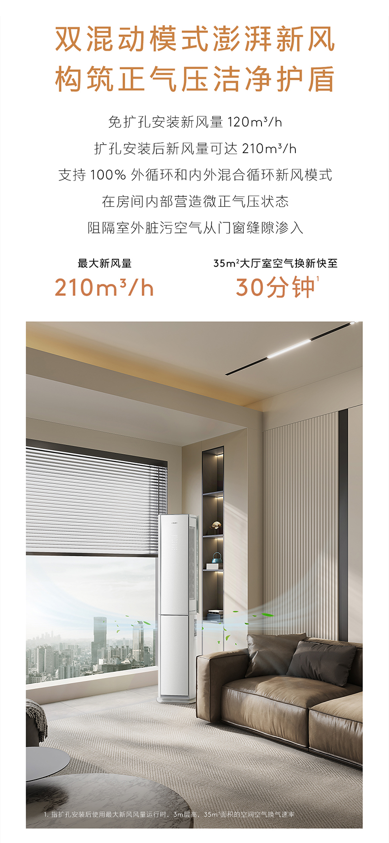 COLMO AVANT睿極 柜機空調(diào)套機 KFR-72LWCA3